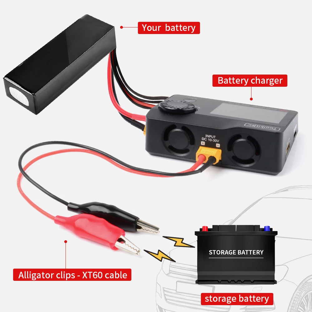 Кабель XT60 4 в 1 адаптер для зарядки аккумулятора подходит ToolkitRc iSDT любого