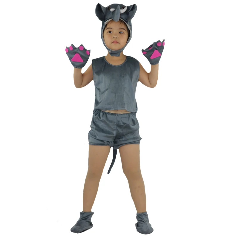 

Kids Children Short Animal Elephant Costume Stage Perfromance Cosplay Clothing Boy Girl Fancy Dress Halloween Christmas Gifts