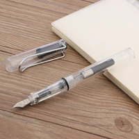 new jinhao 599 fountain pen transparent quality fashion design m plastic stationery office supplies
