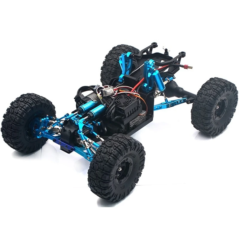 

1 Set Base C Steering Cup Front Swing Arm Set & 1 Set RC Car Wheel Rim Large Tire Widened Tyres