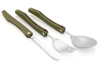 150sets portable folding fork spoon knife picnic western dinnerware camping set wholesale