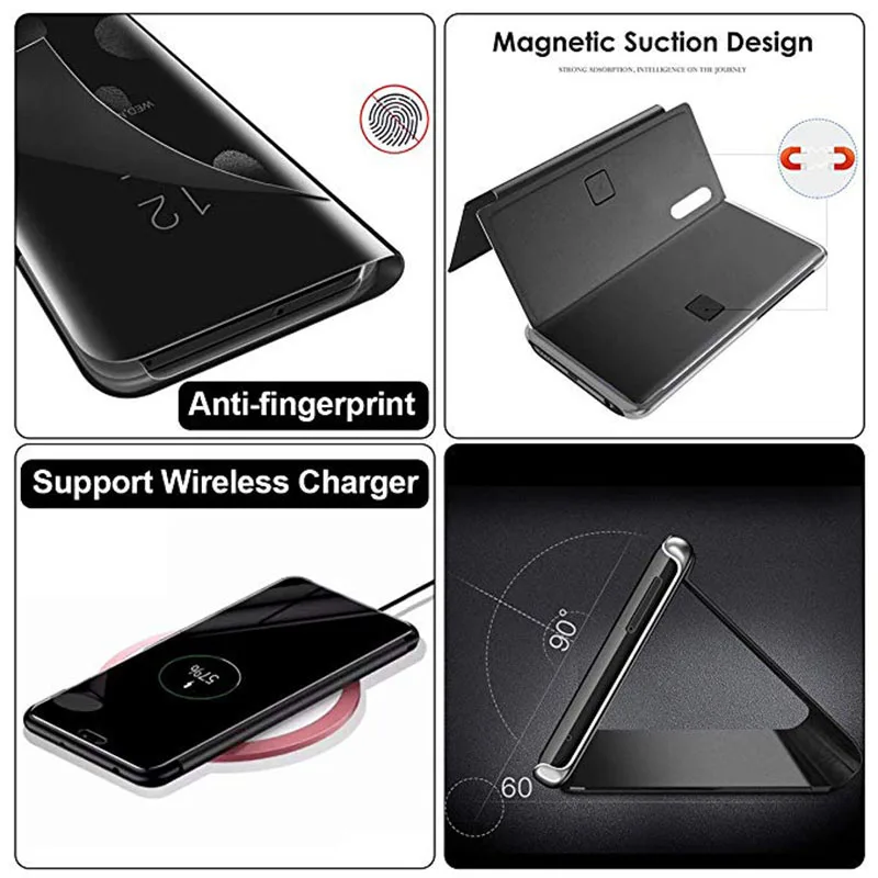 Умный зеркальный флип-чехол для Xiaomi Redmi Примечание 7 8 6 5 Pro Redmi 7 7A фотоаппаратов моментальной печати 7S 5A GO 8A 6A S2 5 6plus K20 Pro Note 4X3 5A 5 Чехол Крышка