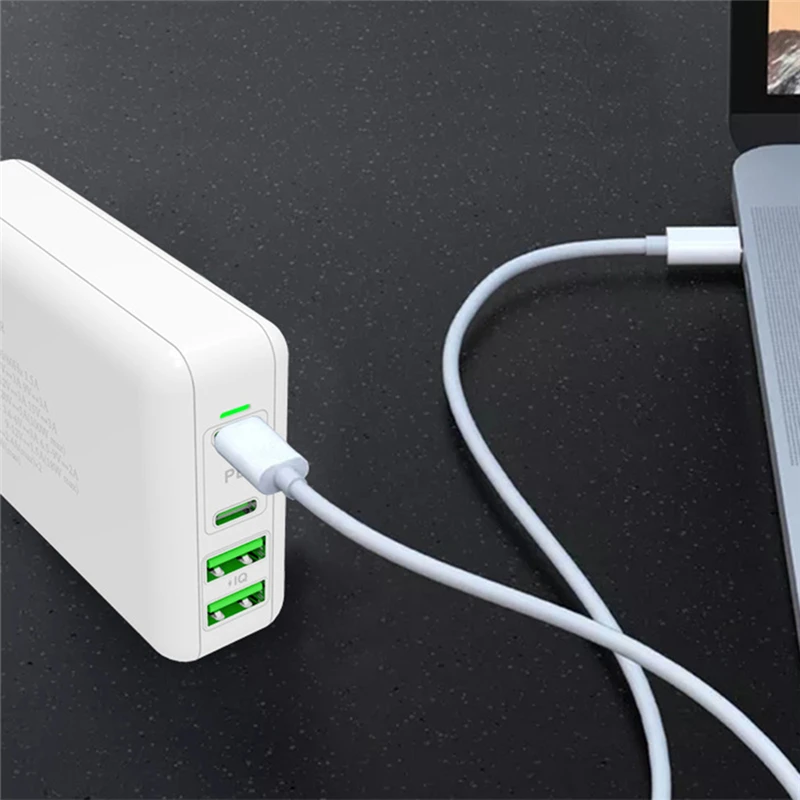 

100W Multi Quick Charger PD Type C USB Charger for Macbook Pro iPhone 11 Huawei Tablet QC 3.0 Wall Charger US EU UK Plug Adapter