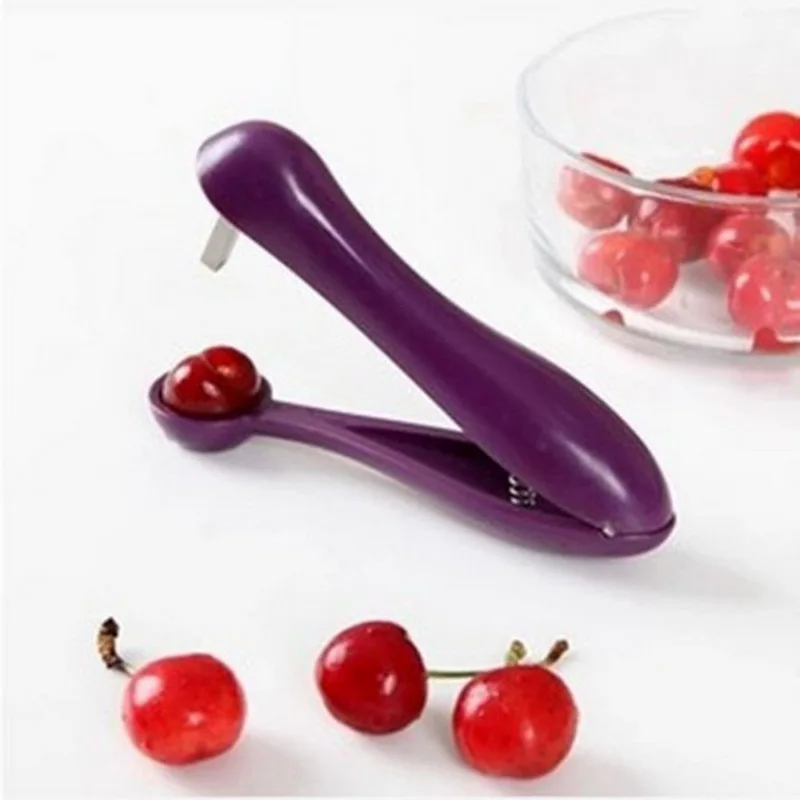 

5'' Corer Plastic Cherry Pitter Fruit Olive Core Remove Kitchen Gadget Fast Remove Cherry Core Seed Remover Kitchen Tool Accesso