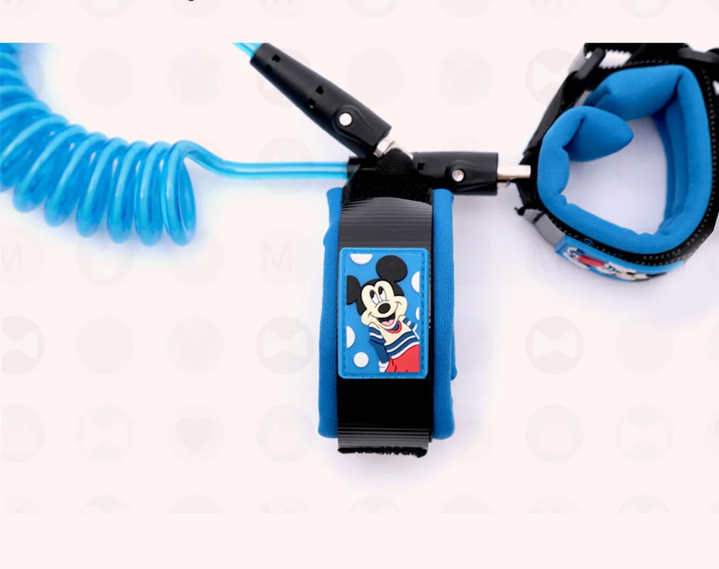 

Disney Adjustable Baby Sfaty Harness Boys Girls Waist Leashes Kids Belt Walk Assistant Anti-lost Waist Link Walker Wristband 2m