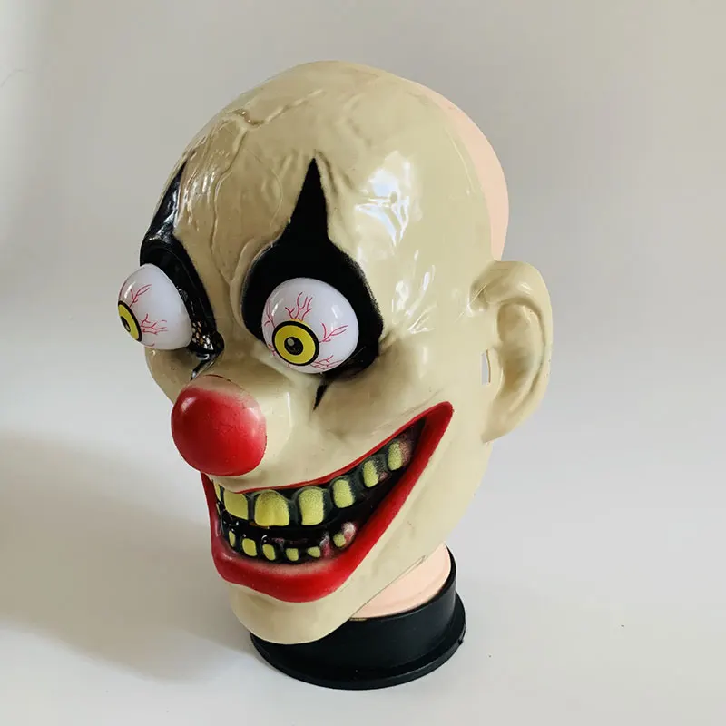 Унисекс смешной ужас клоун полная маска для лица Джокер Маска Клоун на Хэллоуин