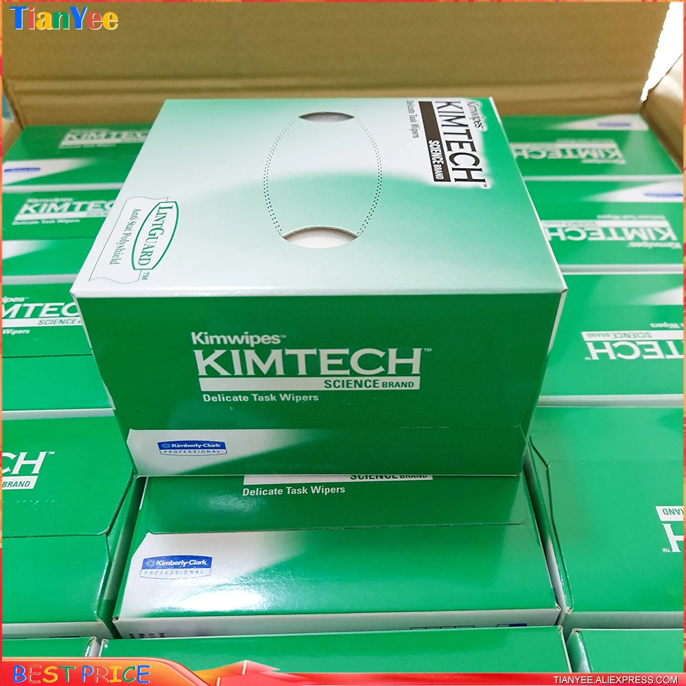Оптовая цена 280 влажных салфеток KIMTECH Kimwipes волоконная Очищающая бумага