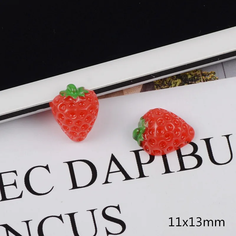 Strawberry S 10/20/30 шт клубника/вишня плоская полимерная DIY рукоделия Скрап защитный чехол для телефона Декор материалы аксессуары для волос - Цвет: Strawberry S