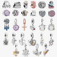 2021 new s925 sterling silver unicorn drawing board electric car charm is suitable for the original pandora womens bracelet