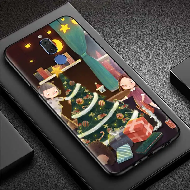 

Phone Case For Mate 10 Lite 20 Pro 30 5G 30E Fundas for 40Pro Plus 40 RS Soft Back Cover Coque Shell Merry Christmas Capa Luxury