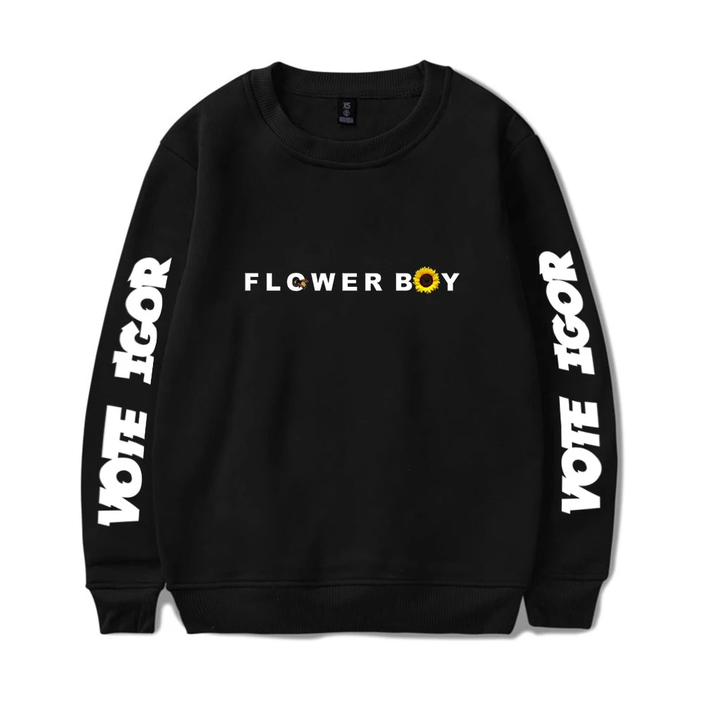 

2020 Tyler The Creator Sweatshirt O-Neck Unisex Tracksuit Women/Men Long Sleeve Casual Sweatshirts Flower Boy Harajuku Clothes