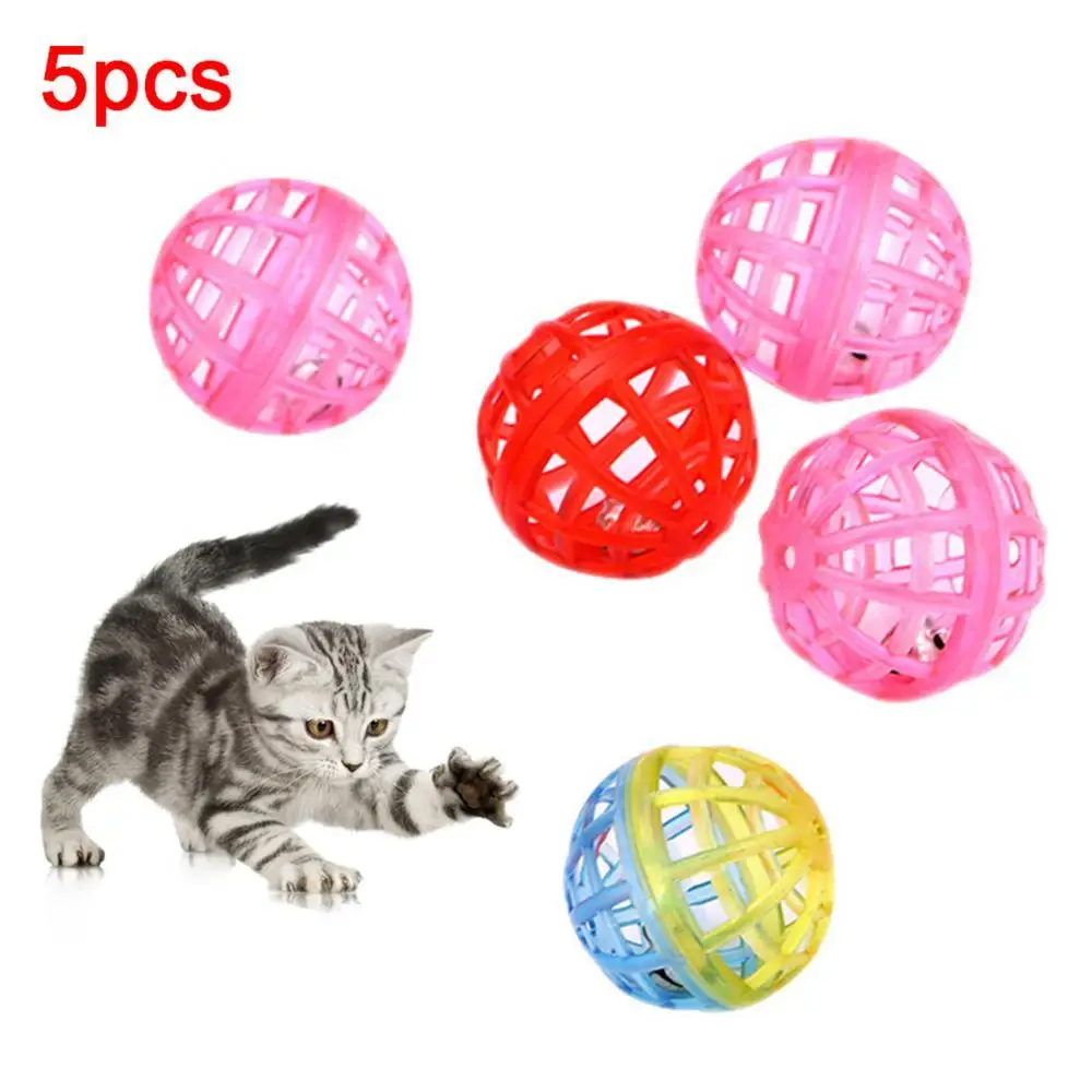 

Колокольчик для котенки домашних животных, Интерактивная игрушка с вырезами, мячиками и царапинами, 5 шт.