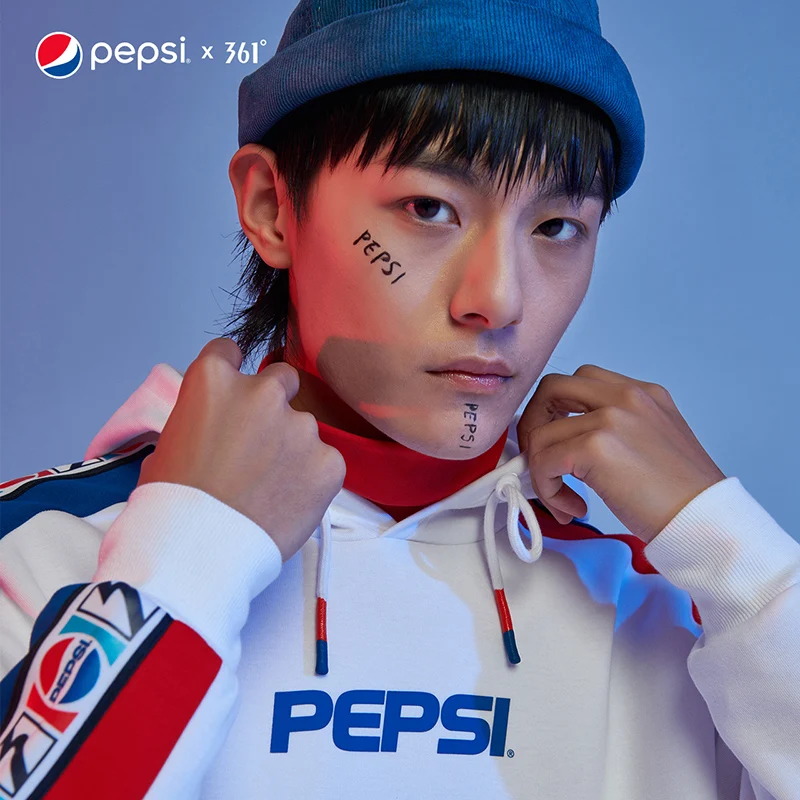 361 градусов Pepsi спортивный свитер капюшон Новое поступление стильная модная тренировочная одежда 651939827