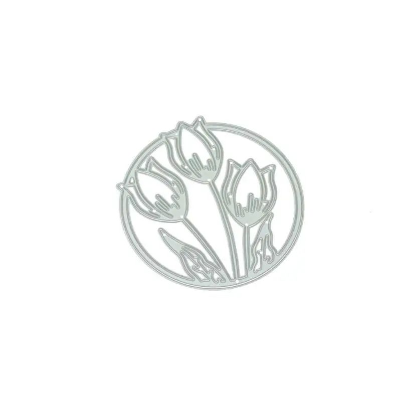 Тюльпаны металлические пресс формы сделай сам Скрапбукинг Бумага штамповка