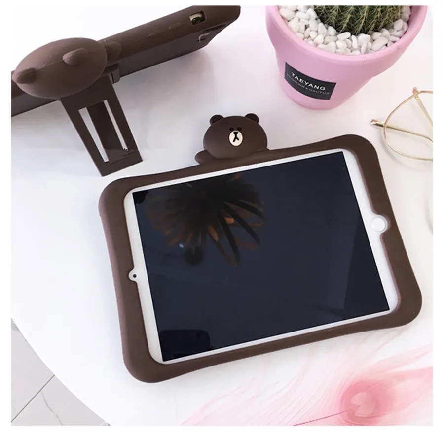 Силикагель чехол переносной держатель для планшета Чехол для iPad Pro 9," 10,5 воздуха Air2 мини, на возраст 1, 2, 3, 4, чехол для нового iPad 9,7 Soft shell