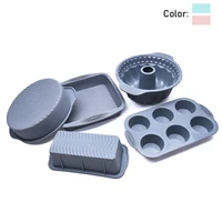 silicone cake mould bake mold round square rectangle gear mould baking pan bread toast chiffon muffin mousse cake bakeware tools