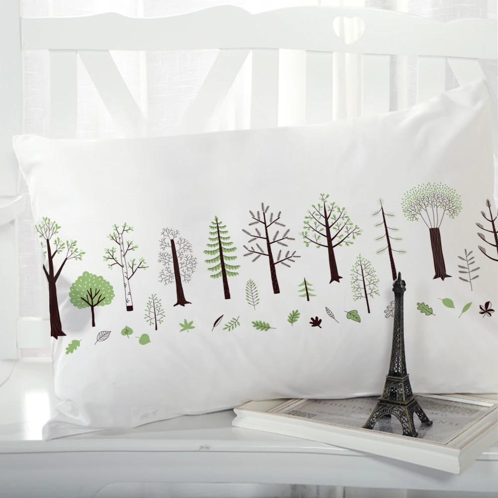 

1pc Pillow cover Pillow case Luxury Bedding Pillowcase Pillowcovers decorative 50x70 Customizable size 3D Print Flowers tree