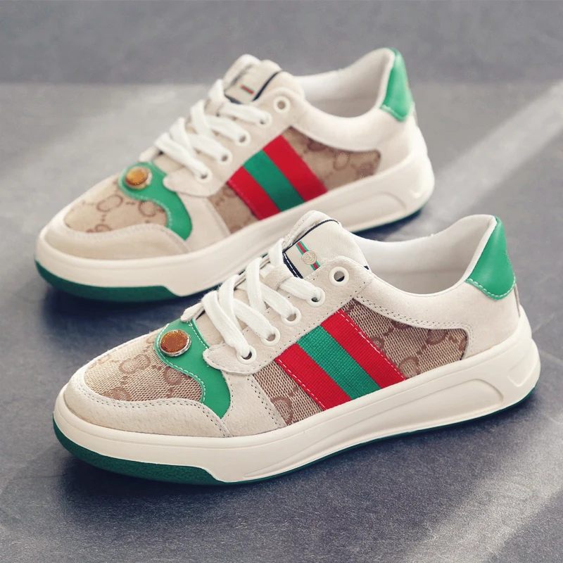 Новые кроссовки Женская обувь Высококачественная из натуральной кожи