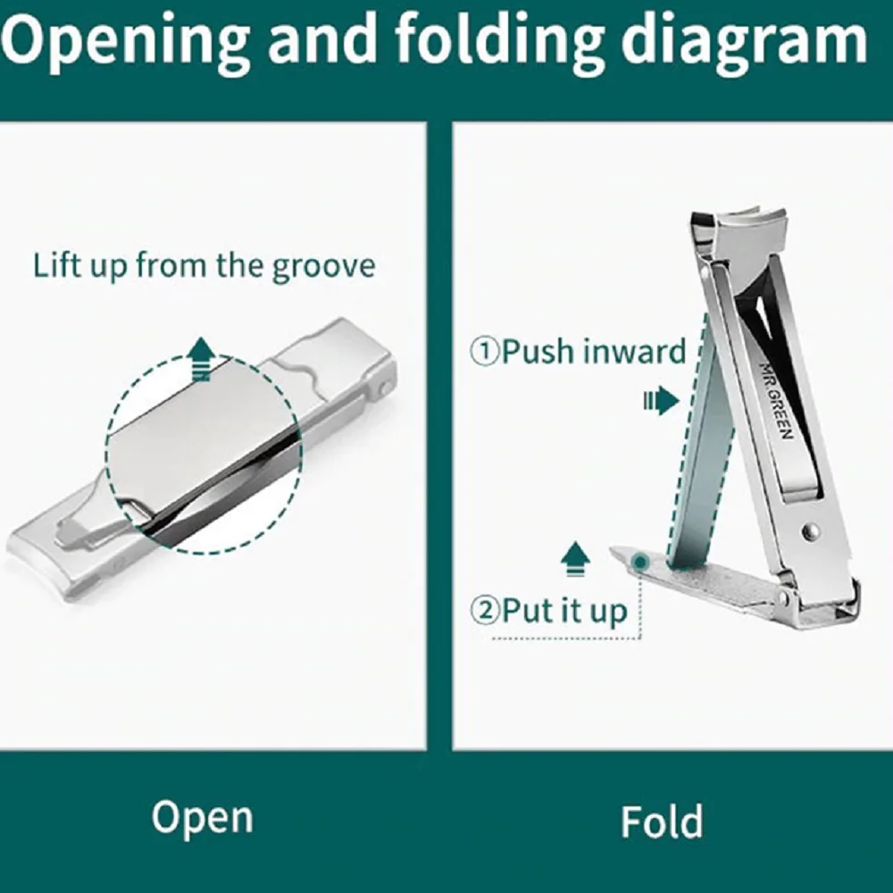 MR.GREEN ультра тонкий складной ручной Toe маникюрные ножницы резак триммер