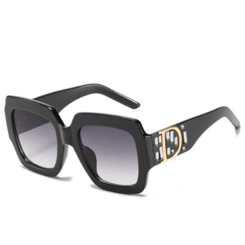 Солнцезащитные очки в большой квадратной оправе для мужчин и женщин модные