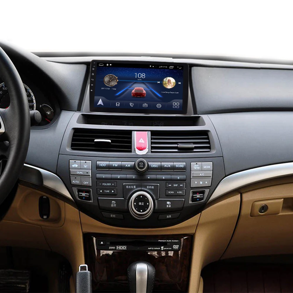 4G LTE Android 9,0 Автомобильный gps Мультимедиа Видео Радио плеер в тире для HONDA accord 8 2008-2013 лет Навигация стерео