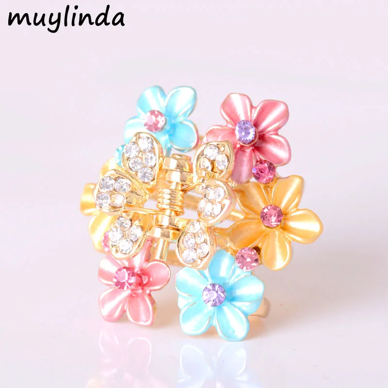 Заколка для волос в стиле ретро с изображением цветов|fashion hair jewelry|hair jewelryrhinestone clips