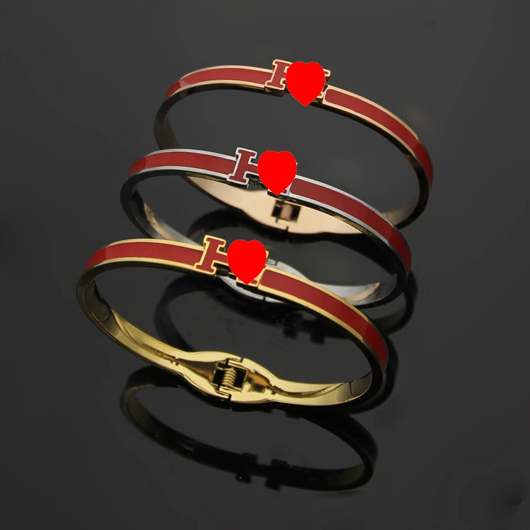 

Luxury new brand bracelet 8mm high quality bangle fine jewelry titanium steel cuff fashion accessories jewel exquisite wristlet