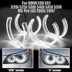DTM U Форма светильник Дневной светильник комплект светодиодов глаза ангела Halo Кольцо DRL для BMW E60 E61 M5 предварительно LCI 2003-2007 с украшением в виде кристаллов ангельские глазки