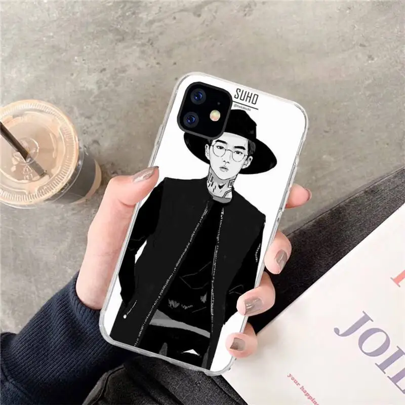 CUTEWANAN Exo Tao Новое поступление черный чехол для мобильного телефона iPhone 11 pro XS MAX 8 7 6