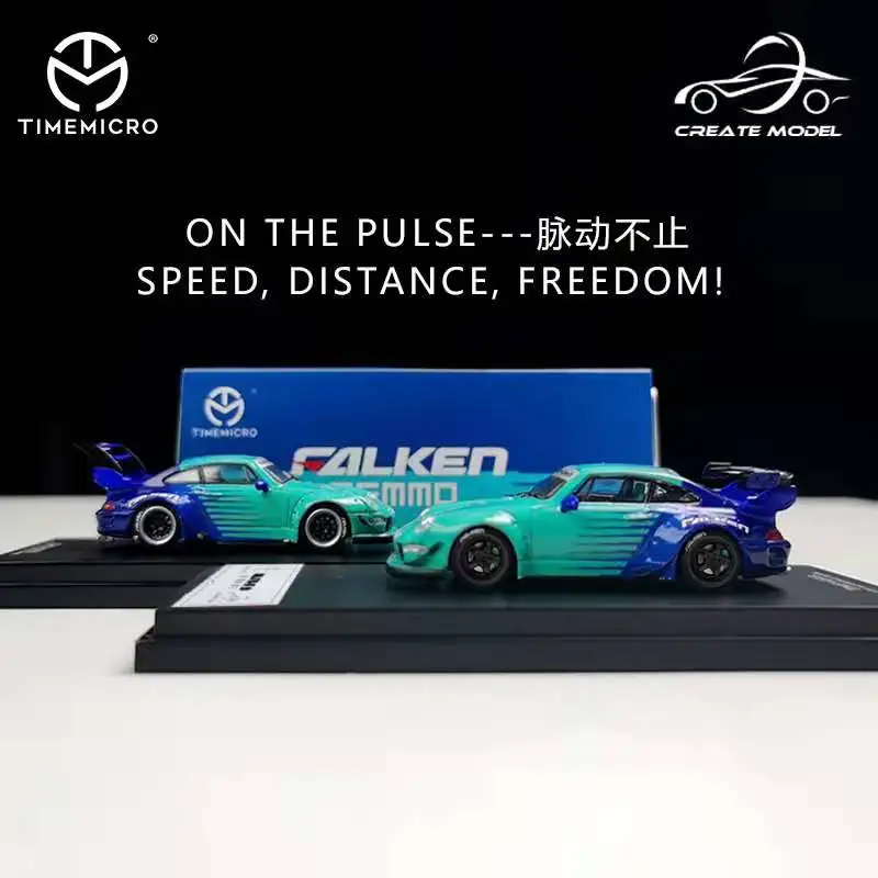 

Модель литая автомобиля TimeMicro x CREATE 1:64 RWB993 Falken Double-deck Wing/GT Wing