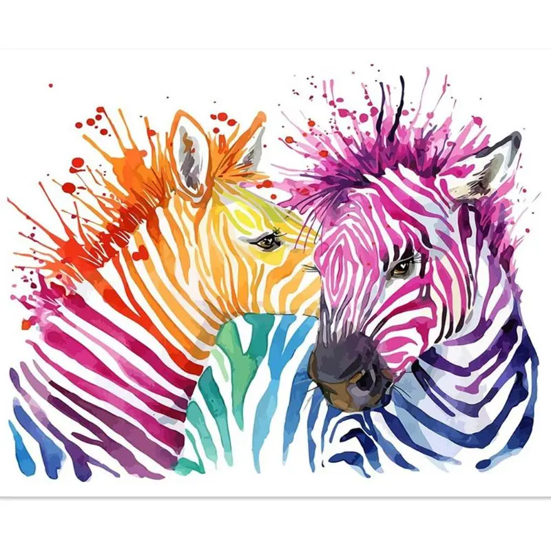 

Zebra 5D Diamond Painting by Number Kits Painting Cross Stitch Full Drill Crystal Rhinestone Embroidery Pictures Arts Craft