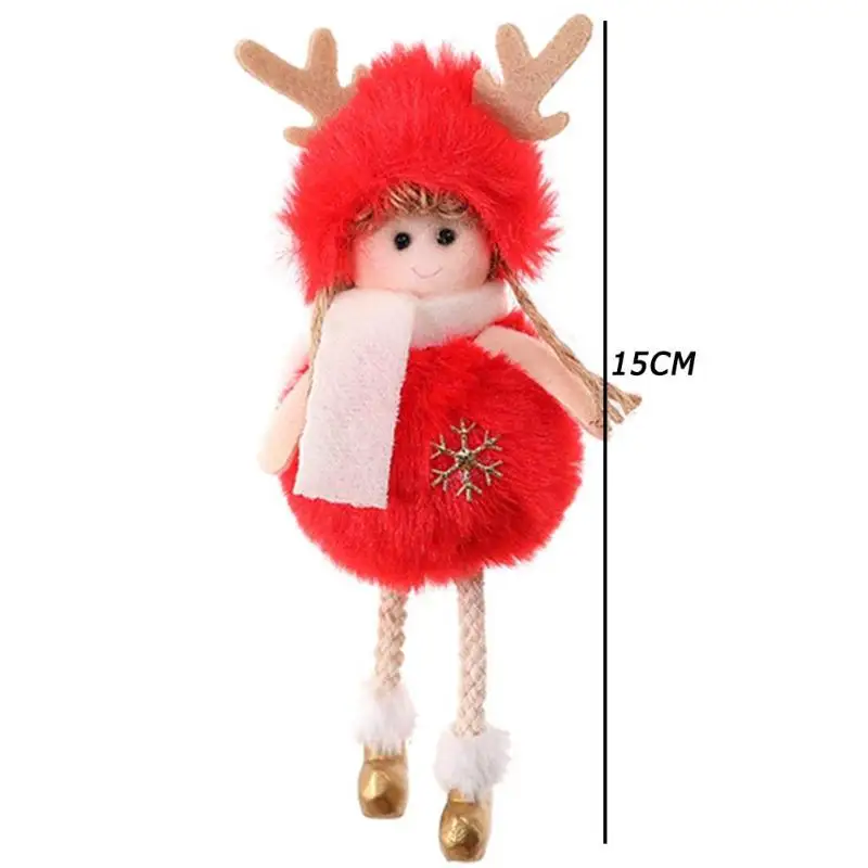Рождественский ангел плюшевая кукла перо подвеска дерево украшение для спальни