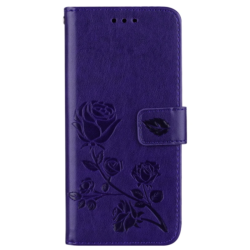 Purple Роза цветок кожаный флип чехол для спортивной камеры Xiao mi F1 mi A1 5X A2 Lite 9T Red mi 7 Go K20 6A 7A 8A S2 3S 4A Note 4 4X7 5 6 8 Pro 5A крышка - Цвет: Purple