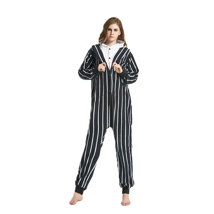 2020 Пижама-кигуруми из флиса для взрослых Кошмар перед Рождеством Джек Пижама