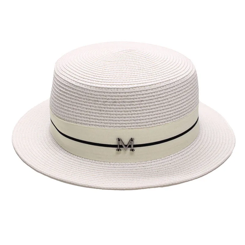 Новинка Простые сандалии на плоской подошве Топ белая шляпа элегантные модные