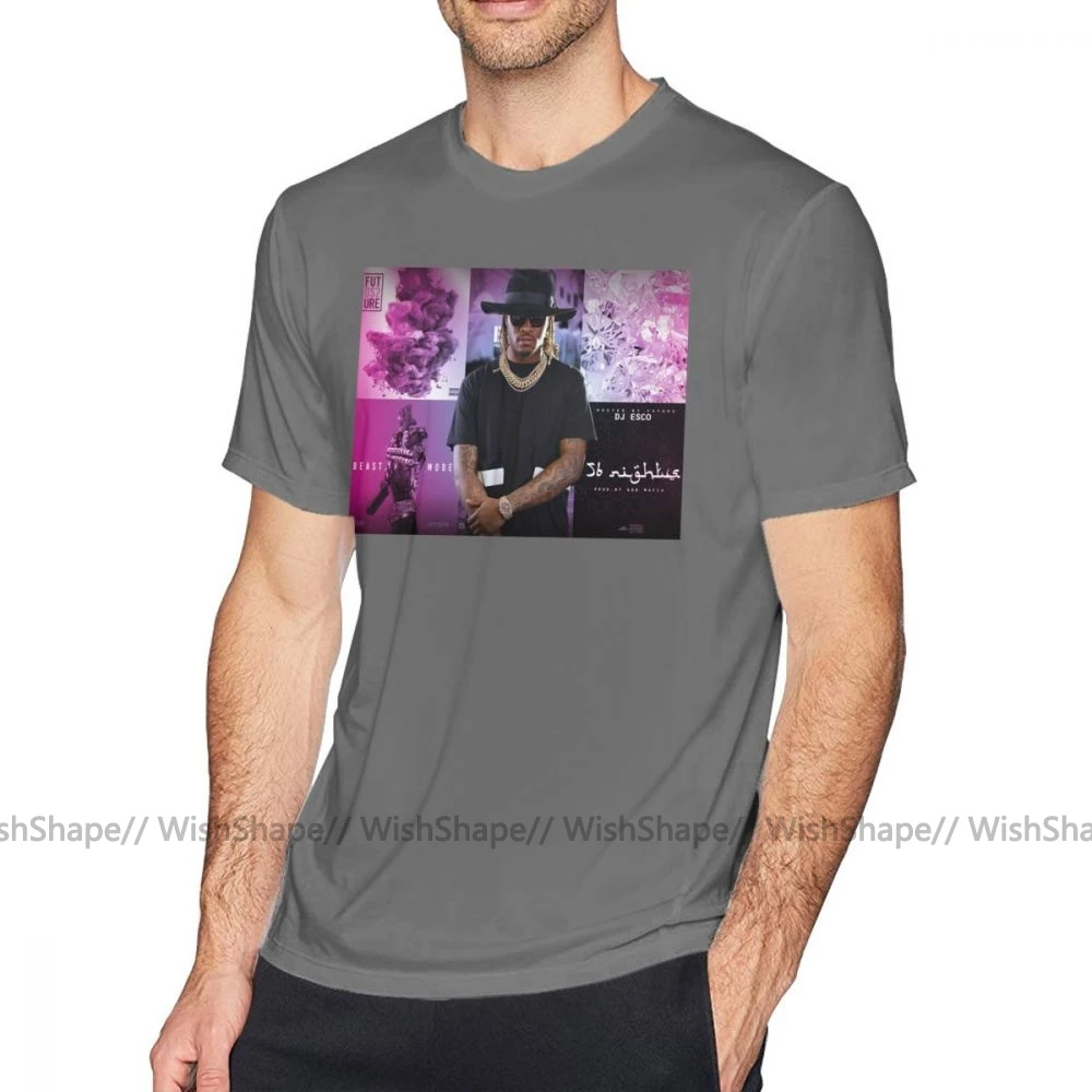 Коричневая Футболка Chris футболка Future повседневные мужские футболки графического