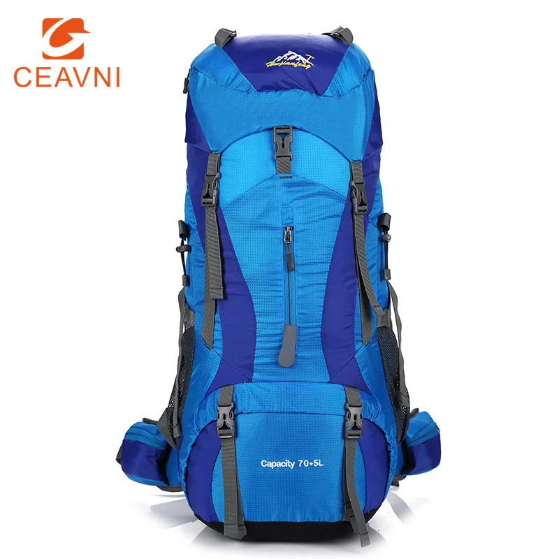 

Водонепроницаемый альпинистский рюкзак для мужчин и женщин, Спортивная уличная дорожная Сумка для кемпинга, альпинизма, походов, охоты, 70 л
