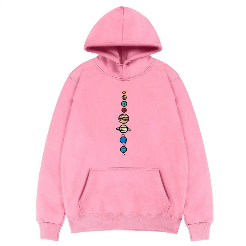 

Ybaby Spring and autumn new planet pattern men's and women's Hoodie Pullover men's fashion hoodie men harajuku