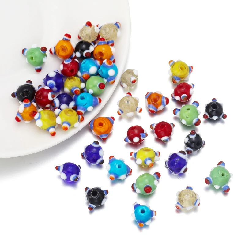 Стеклянные бусины в форме стрекозы черные красные синие Бусины с большим