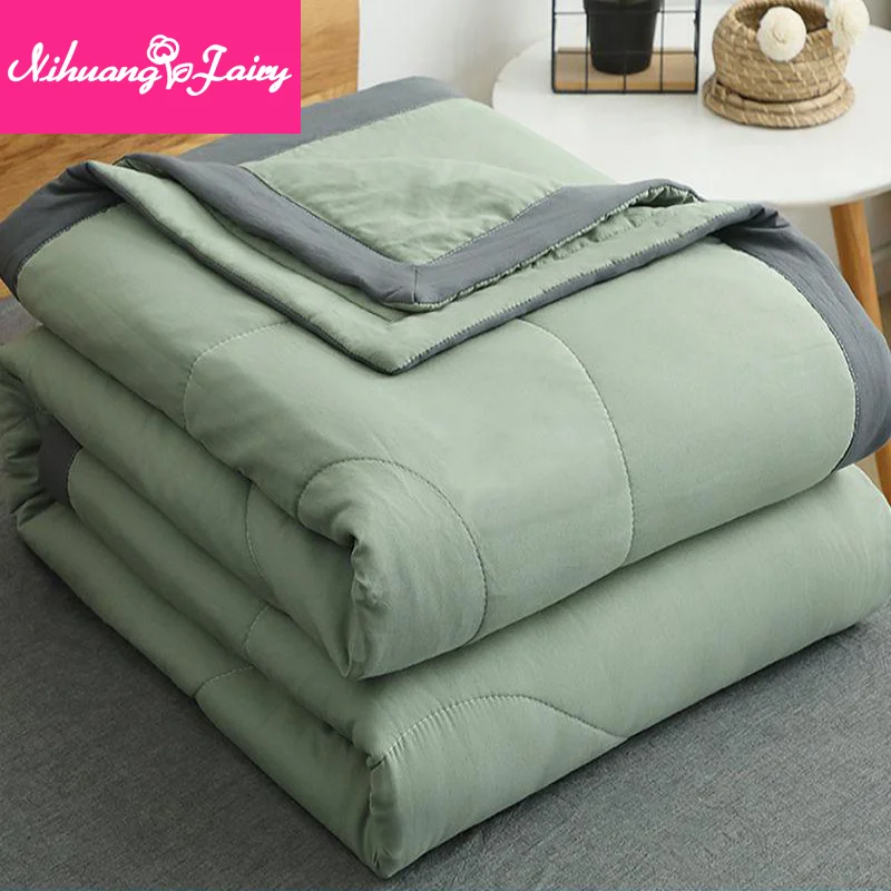 

Washed cotton air-conditioned quilt dormitory summer quilt core summer cool quilt single and double machine washable