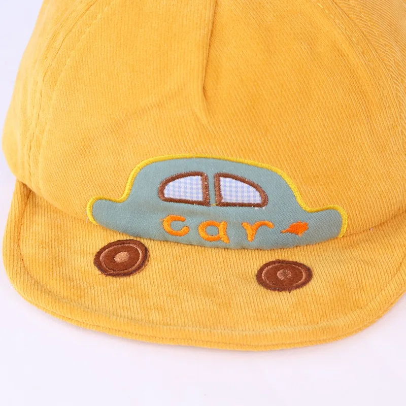 

Baby Boys Girls Cartoon Car Cute Bear Embroidery Baseball Cap Sunvisor Child Outdoor Beach Hat Casual Panama Cap