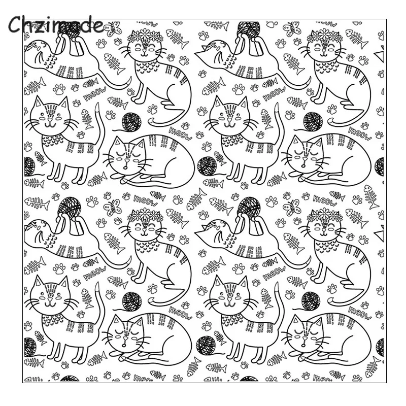 Силиконовые штампы Chzimade для скрапбукинга глина художественных работ | Дом и сад