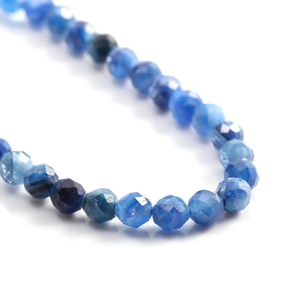 

Natural Stone Beads Section Blue-Topaz Punch Loose Beads For Jewelry Making DIY Necklace Bracelet Earrings Accessory