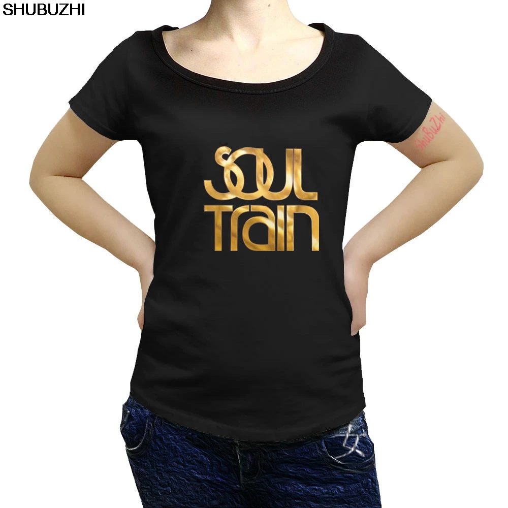

New SOUL TRAIN Logo Musical Show o-neck cotton t shirt Black T-Shirt Summer o-neck cotton t shirt fashion women t shirt sbz1453