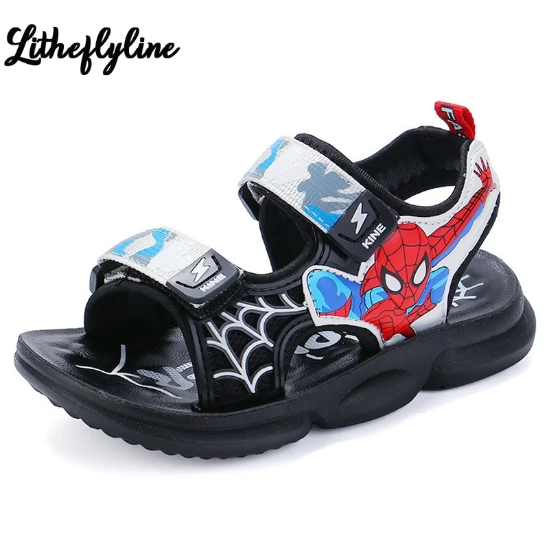 

Summer Boy Beach Sports Sandals Toddler Kid Outdoor Non-slip Soft Bottom Jongens Schoenen Sandaly