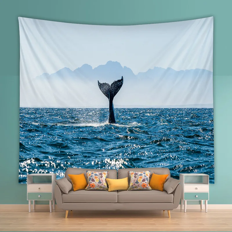 

Room Decoration Tapestry Beautiful Scenery Background Cloth Living Room Decoration Wall Cloth Webcast Background Cloth