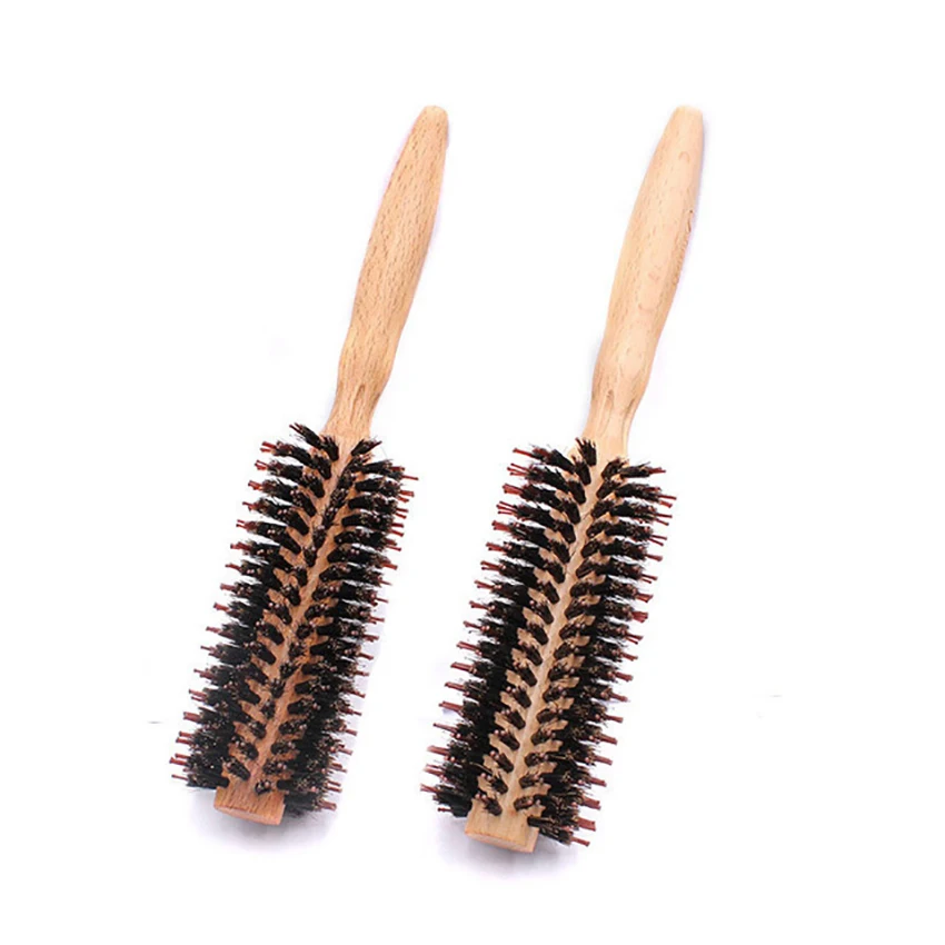 

Bristle Massage Comb Anti-static Hair Scalp Brush Hairdressing Massage Comb Wooden Handle Hair Brush Styling Tool Nylon Hair
