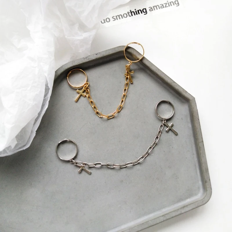 Кольцо в стиле хип хоп для мужчин и женщин металлическая цепь панк с регулируемой