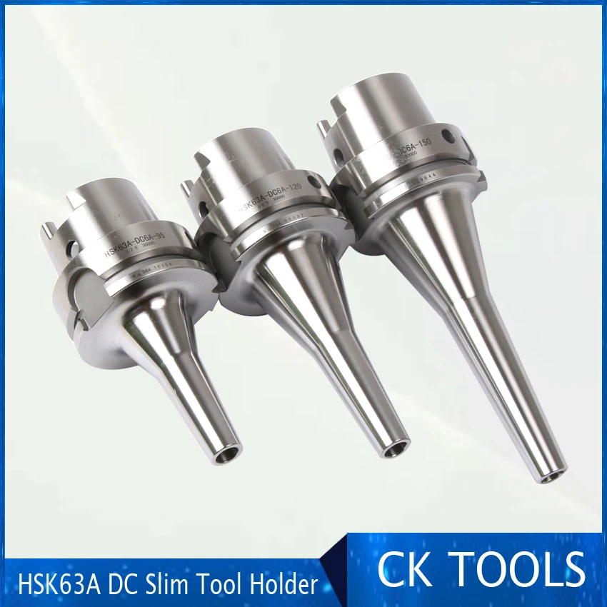 discount high precision HSK63A HSK63F DC12-120L HSK63 DC6 DC8 DC12 precision slim HSK63A shank  DC slim collet chuck tool holder enlarge