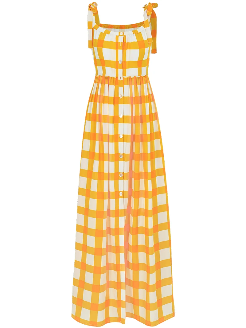 

French One-shoulder Waist Plaid Chiffon Dress Fairy Skirt Female Spring